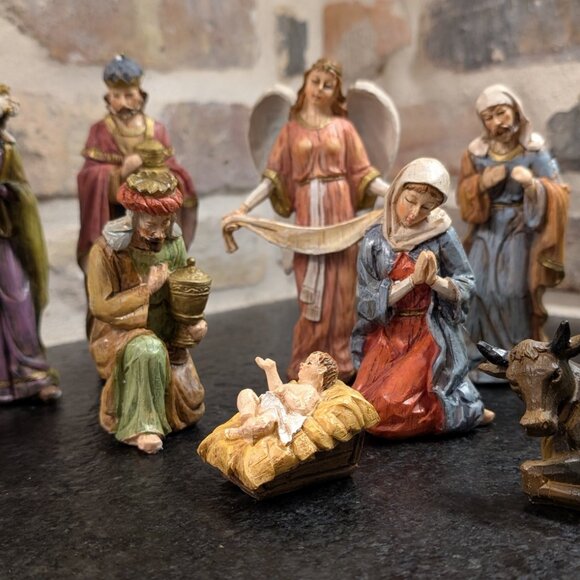 THE PROMISE OF CHRISTMAS ROBERT STANLEY Nativity Scene 11 piece from 2011 - Picture 5 of 14